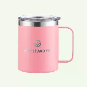 Earth Camp Mug Premium Insulated Travel Cup - Pink (355ml)